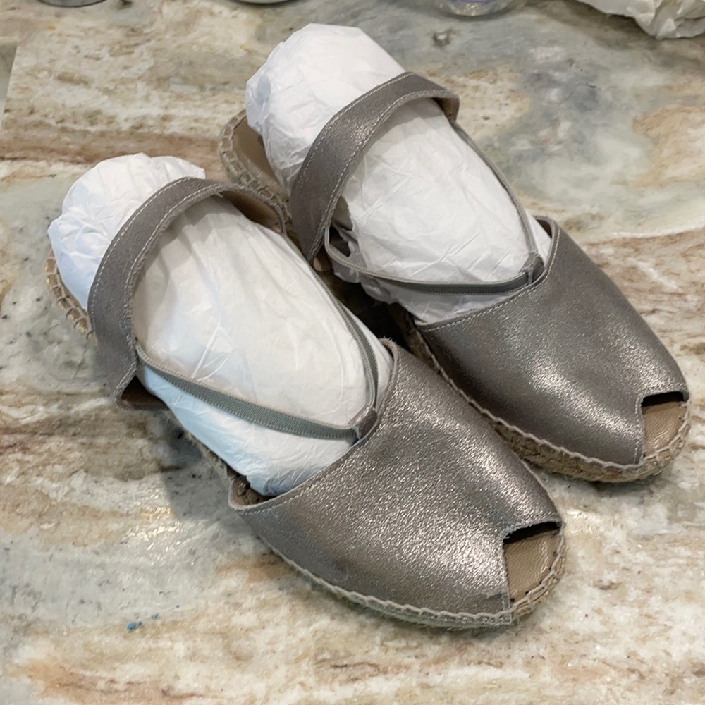 Silver Espadrilles